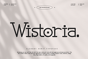 Wistoria - A Elegant Serif Typeface, a Serif Font by overlaytemplates (Thumbnail 1 of 5)