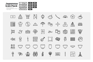 Japanese Icon Pack, an Outline Icon by erifqizeicon
