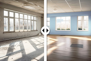 Construction to Completed Interior, an Industrial Photo by Andy Dean Photography