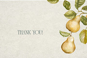 Orchard fruit. Pears and plums, an Illustration by RushkinaAntonina (Thumbnail 4 of 4)