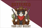 Funny Cat Png ,Retro Cowboy Png, an Illustration by Sublimation Artist (Thumbnail 3 of 6)