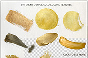 Golden | Acrylic Brush Strokes, an Object Graphic by Kandella's Art (Thumbnail 7 of 10)