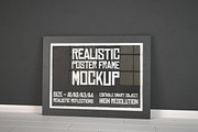 Realistic Poster Frame Mockup, a Print Template by Franklin Design (Thumbnail 2 of 4)