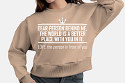 Dear Person Behind Me Tshirt Design, a Graphic by Vector Portal (Thumbnail 2 of 4)
