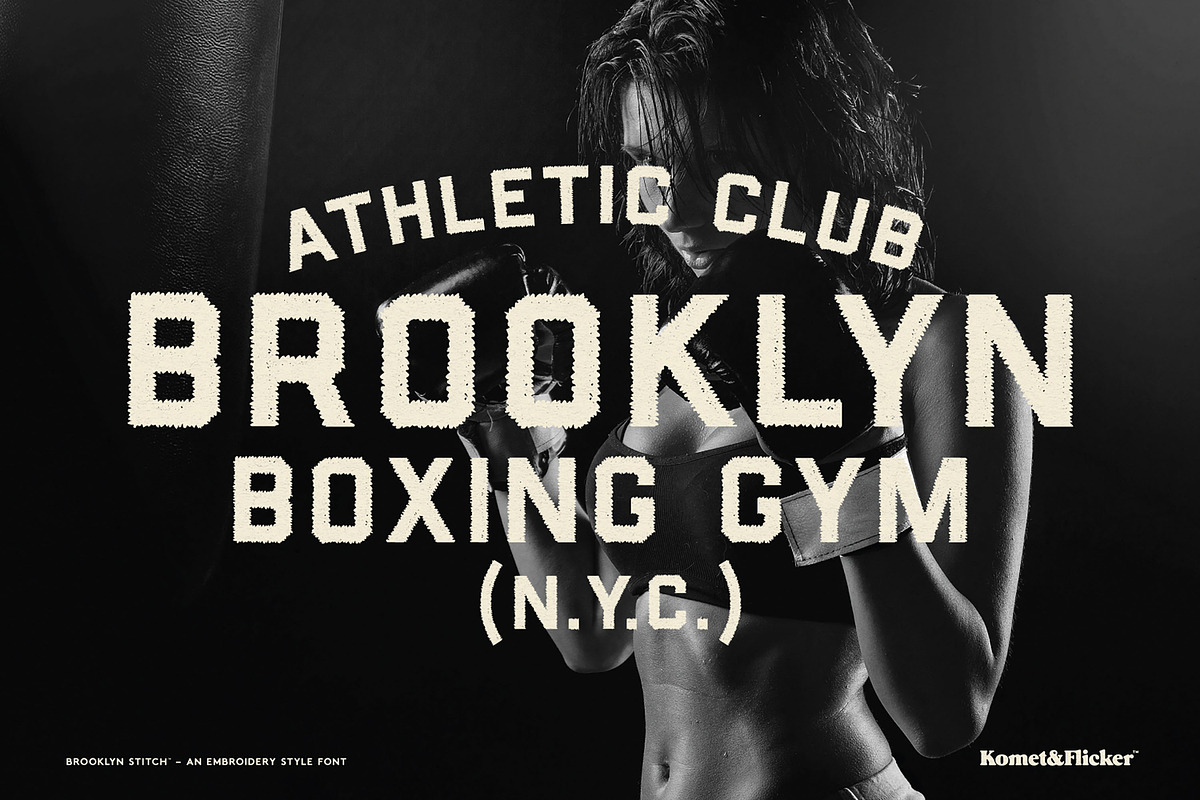 Brooklyn Stitch - An Embroidery Font, a Sans Serif Font by Komet & Flicker (Photo 11 of 15)