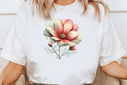 Whimsical Cosmos Flower Clipart, an Illustration by Designworld (Thumbnail 6 of 8)