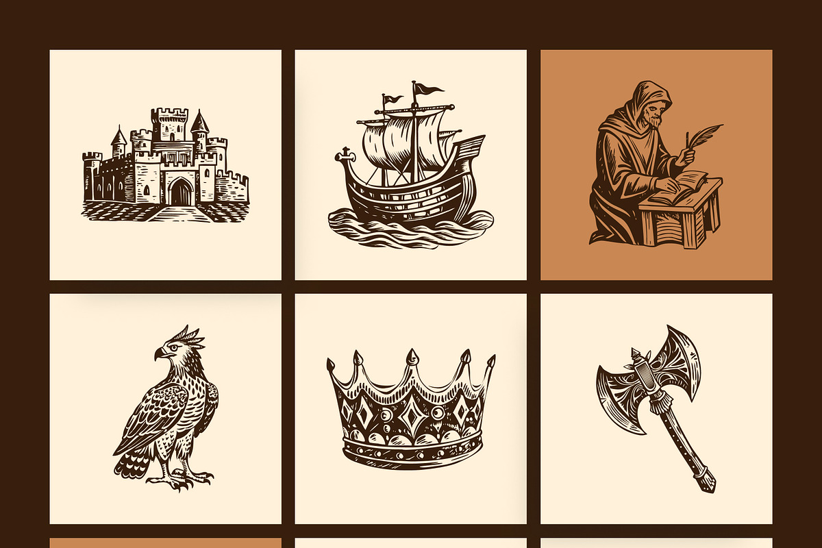 Vintage Cultures and Civilization, a Person Illustration by Creative Stall (Photo 22 of 33)