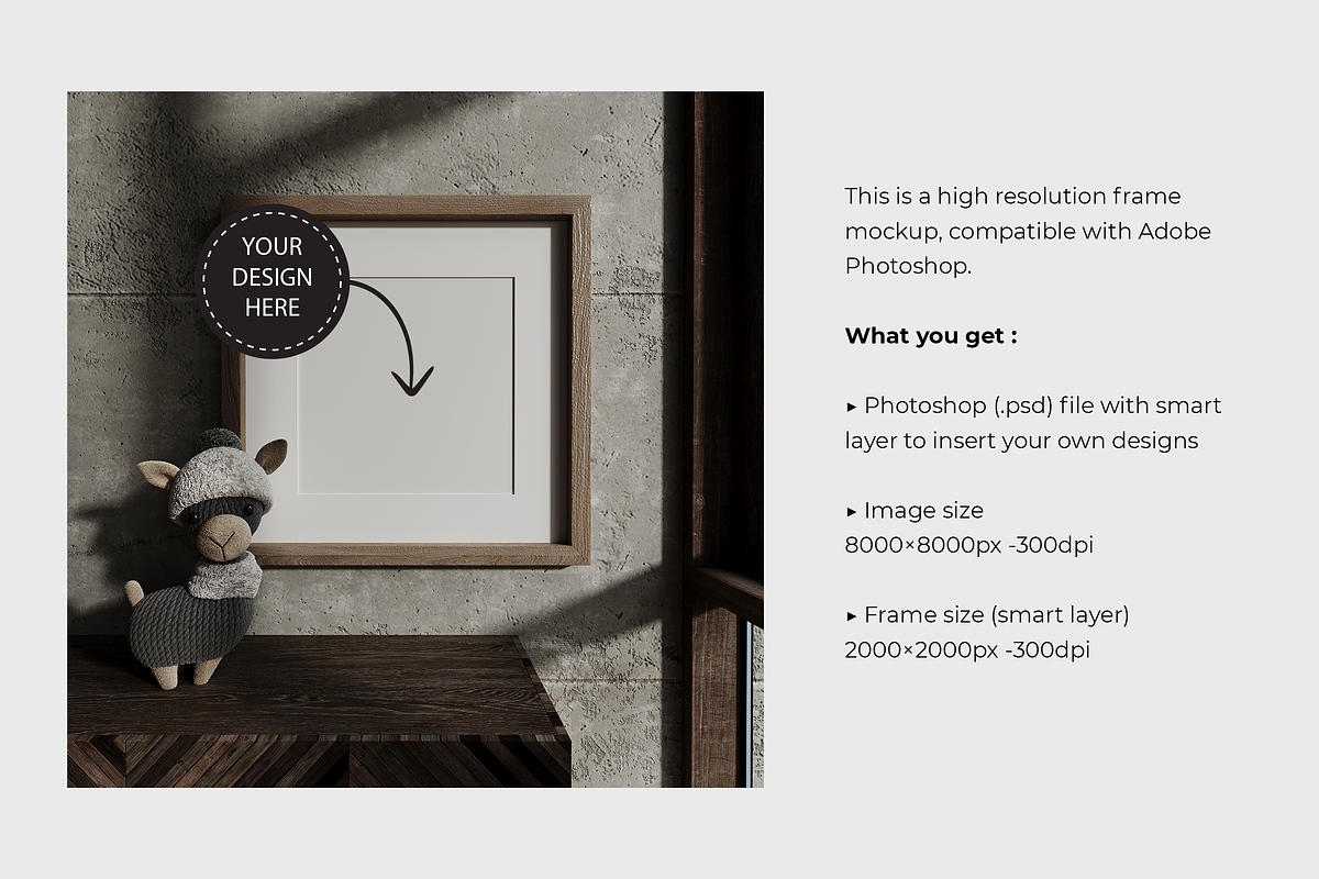 Modern Baby Room | 9 Frame Mockups, a Print Template by Creative Studio HZ (Photo 2 of 9)