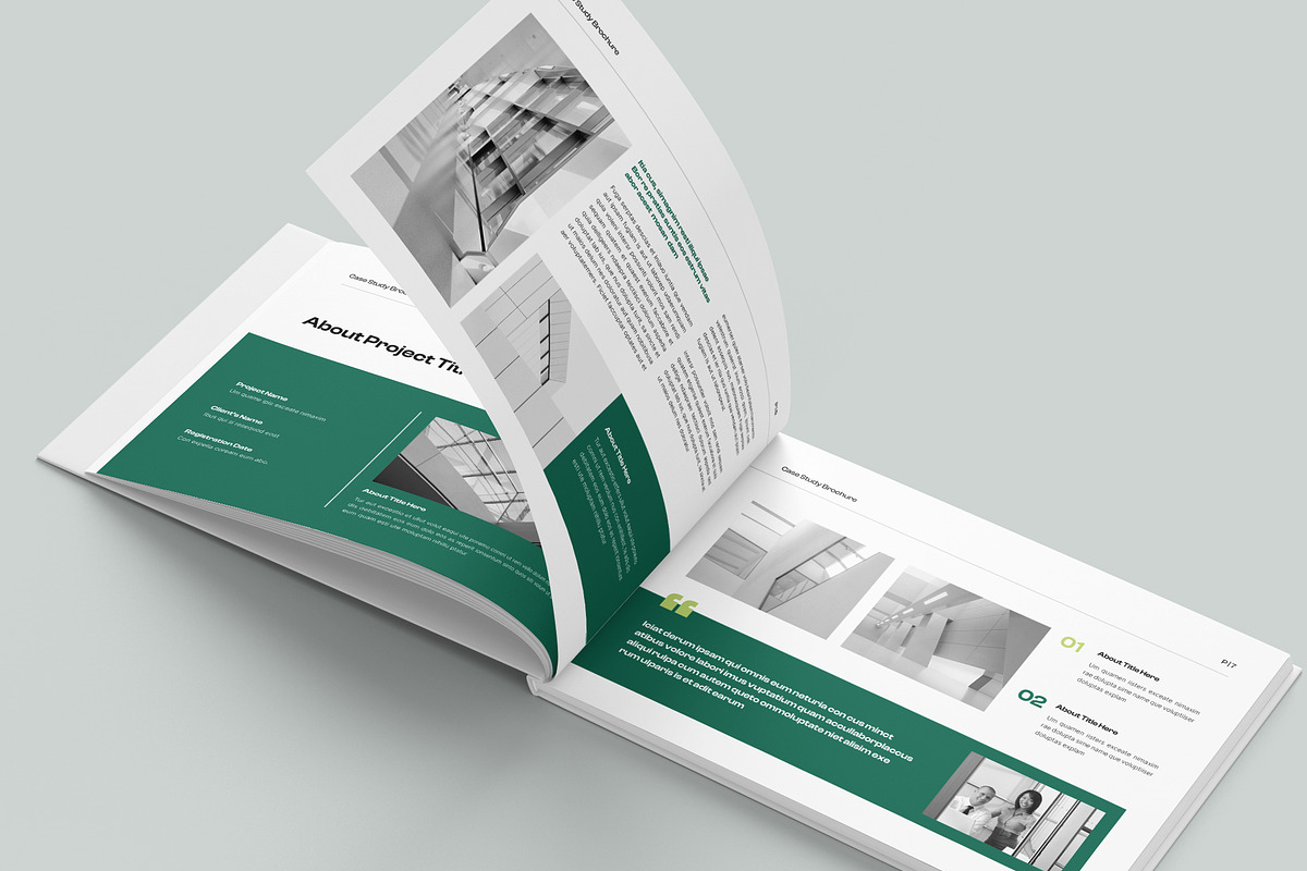Case Study Booklet Template, a Brochure Template by NorthPeak (Photo 4 of 10)