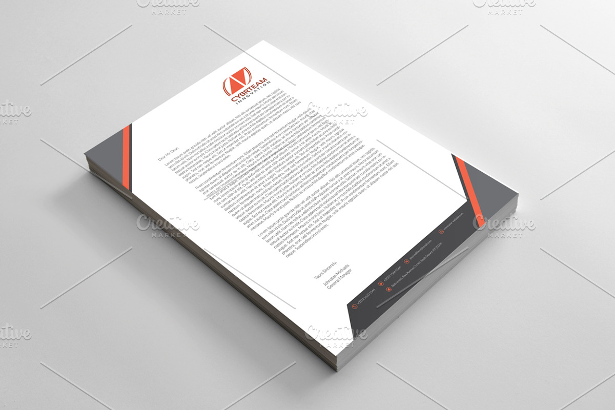Corporate Letterhead, a Stationery Template by BettyDesign (Photo 4 of 7)
