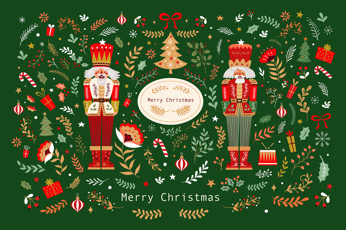 Merry Christmas, a Seasonal Illustration by MoleskoStudio (Photo 5 of 17)