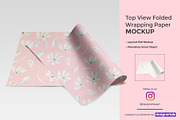 TopView Folded Wrapping Paper Mockup, a Product Mockup by Designertale (Thumbnail 1 of 9)