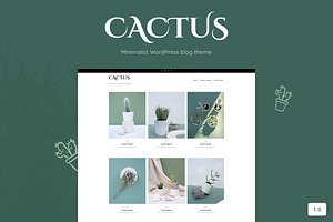 Cactus - WordPress Blog Theme