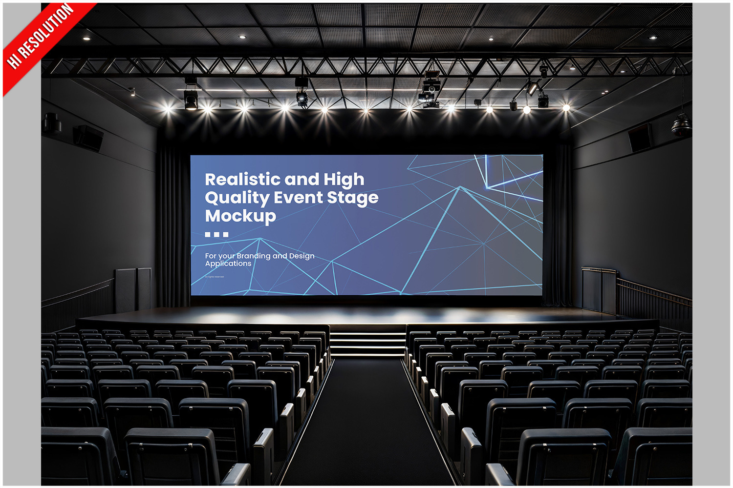 Outdoor Amphitheater Stage Branding, a Product Mockup by Bruno's Shop