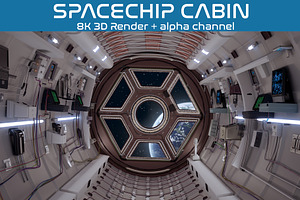 SPACESHIP CABIN INTERIOR