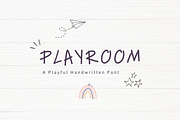 Playroom | A Handwritten Font, a Handwritten Font by ChiraaDesign (Thumbnail 1 of 7)