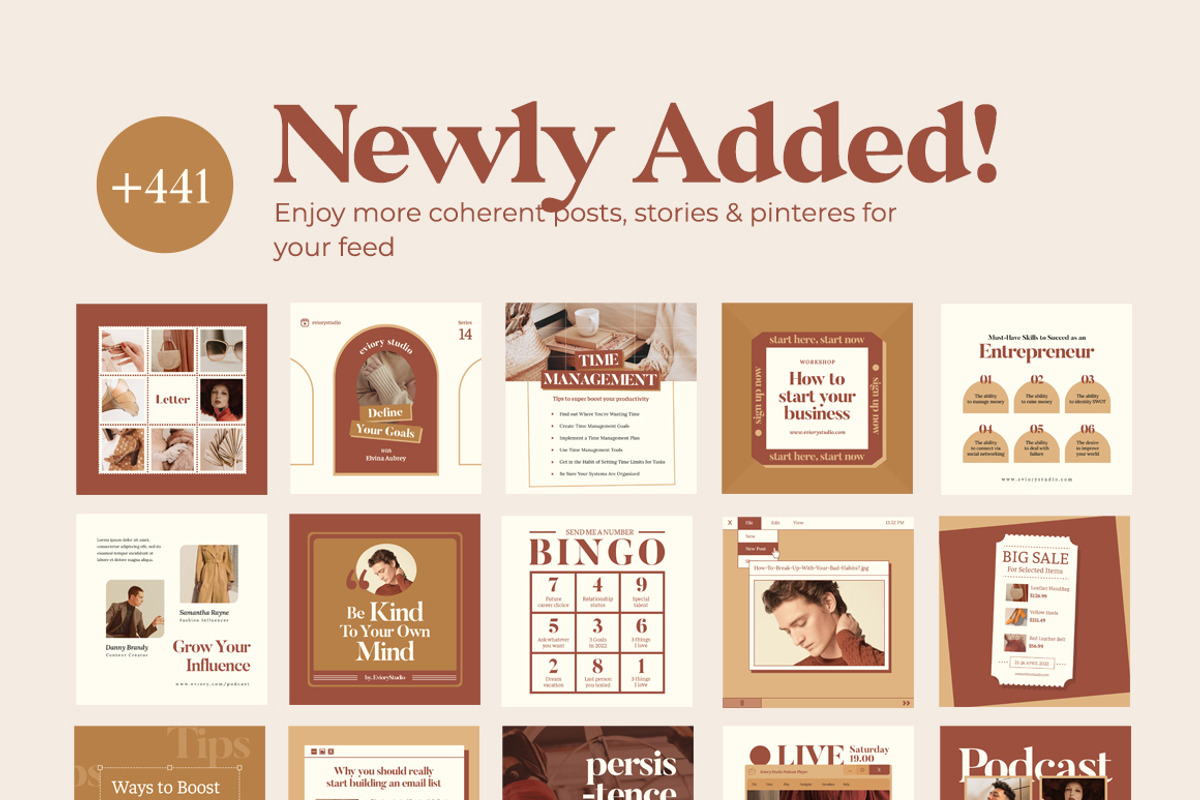 Instagram Creator For Coach CANVA PS, a Social Media Template by Eviory (Photo 2 of 57)