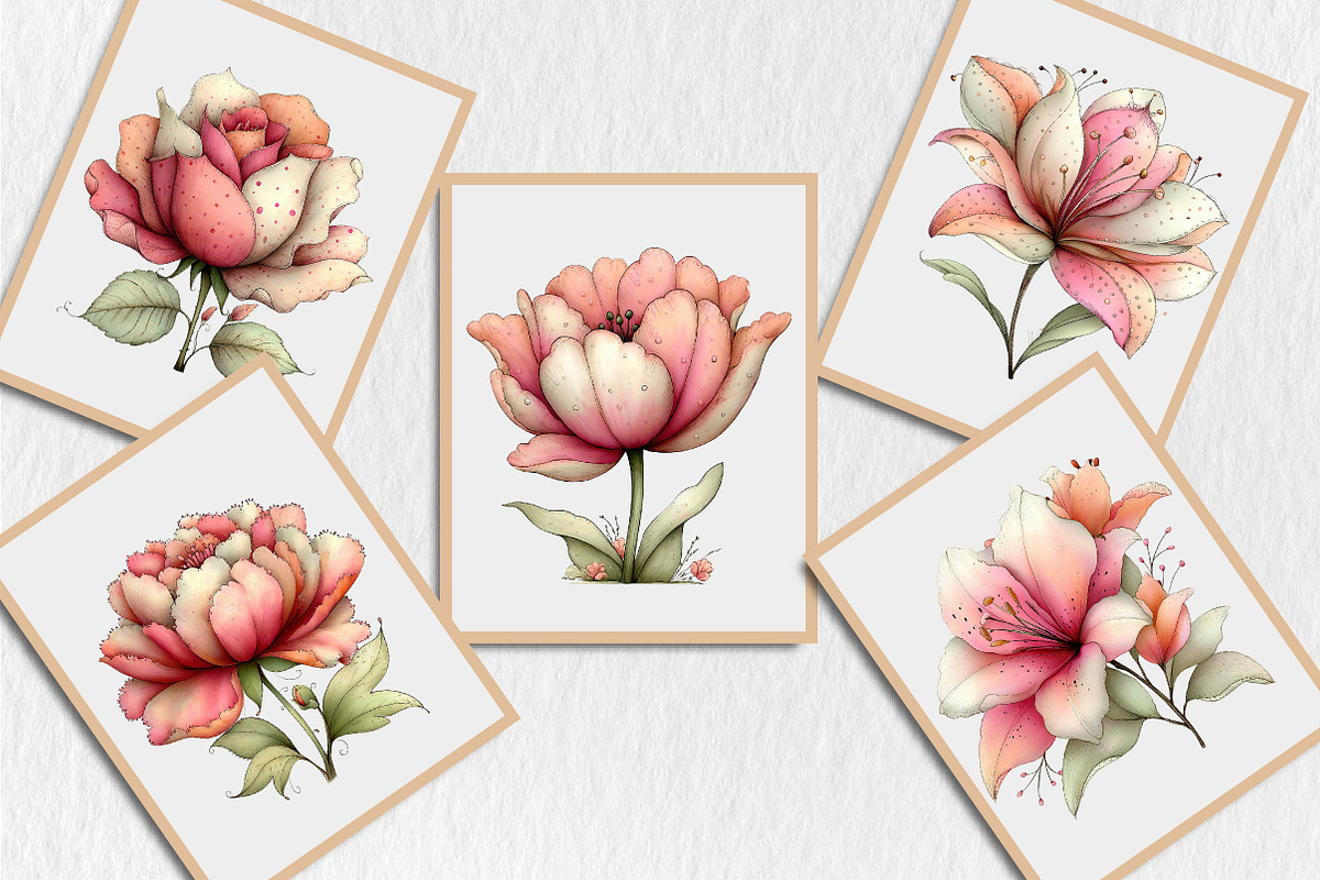 Mother's Day Flower Clipart, a Seasonal Illustration by Rose Art (Photo 5 of 6)