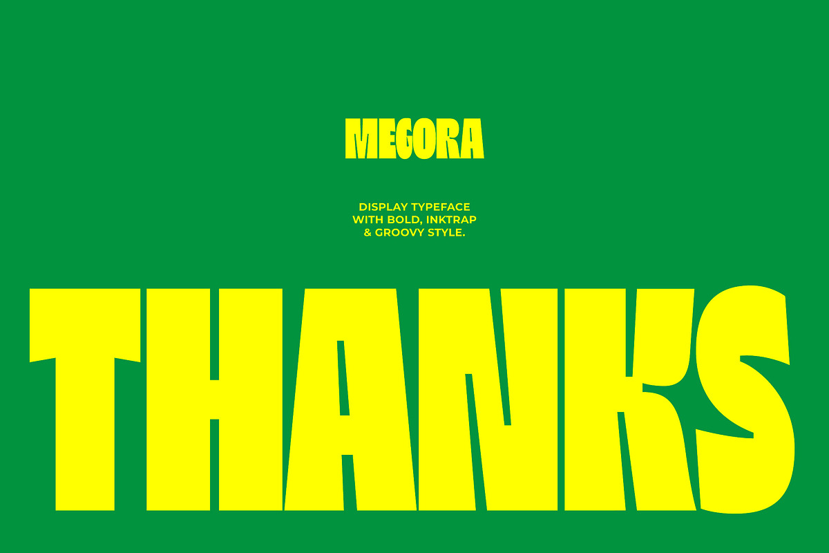 Megora - Bold Inktrap Font, a Sans Serif Font by limitype (Photo 12 of 12)