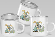 Funny Easter Bunny Egg Detective, a Seasonal Illustration by Ghagra (Thumbnail 5 of 7)