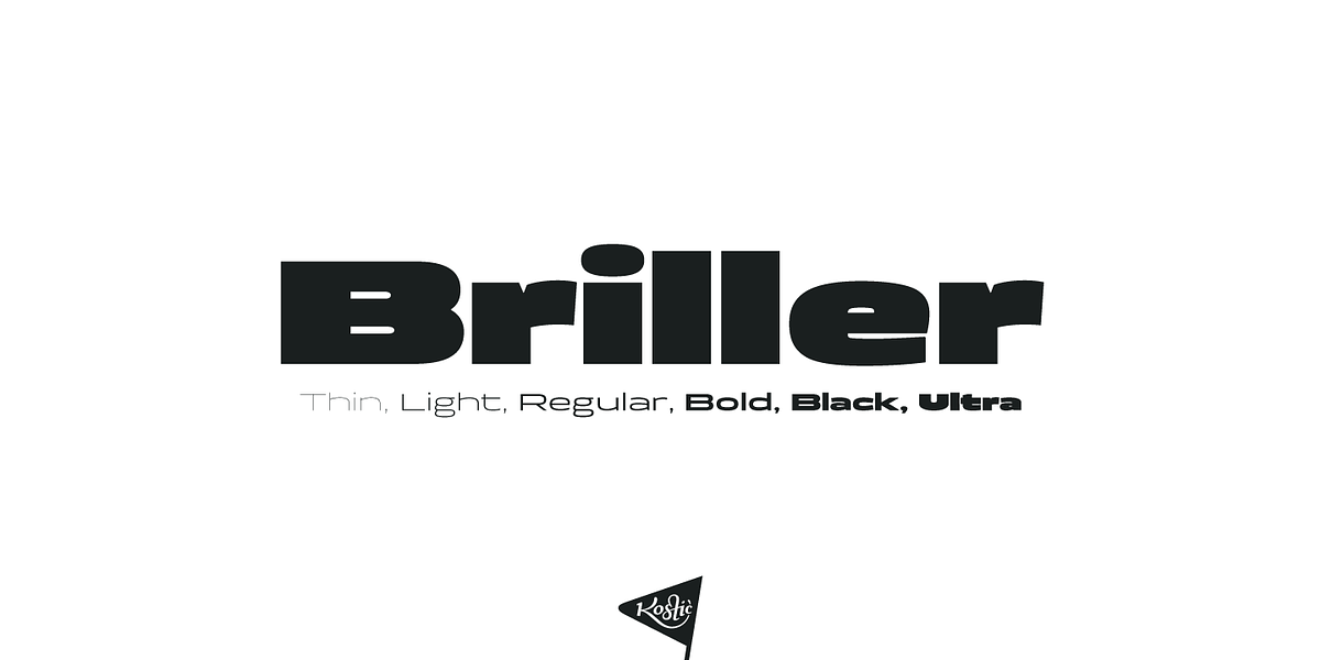 Briller, a Sans Serif Font by Kostic Type Foundry (Photo 1 of 7)