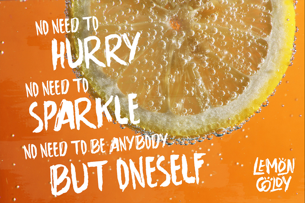 Lemon Coldy Brush Font, a Handwritten Font by Maulana Creative (Photo 2 of 6)