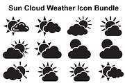 Sunny Cloud Weather Symbols, an Object Graphic by Designer_Momina (Thumbnail 1 of 5)