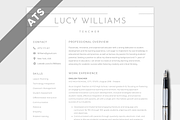 ATS Resume Template | Minimalist CV, a Resume Template by MondaySpark (Thumbnail 8 of 8)