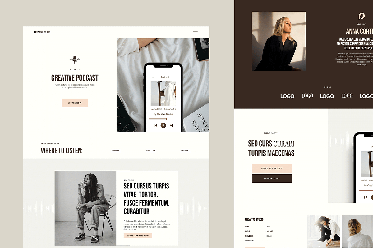 Portfolio Squarespace 7.1 Template, a Websites & App Template by Kseniia_Design (Photo 9 of 9)