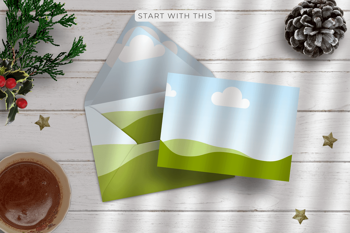 16 Christmas Card Canva Mockups, a Merchandise Mockup by Mockup Scene (Photo 12 of 23)