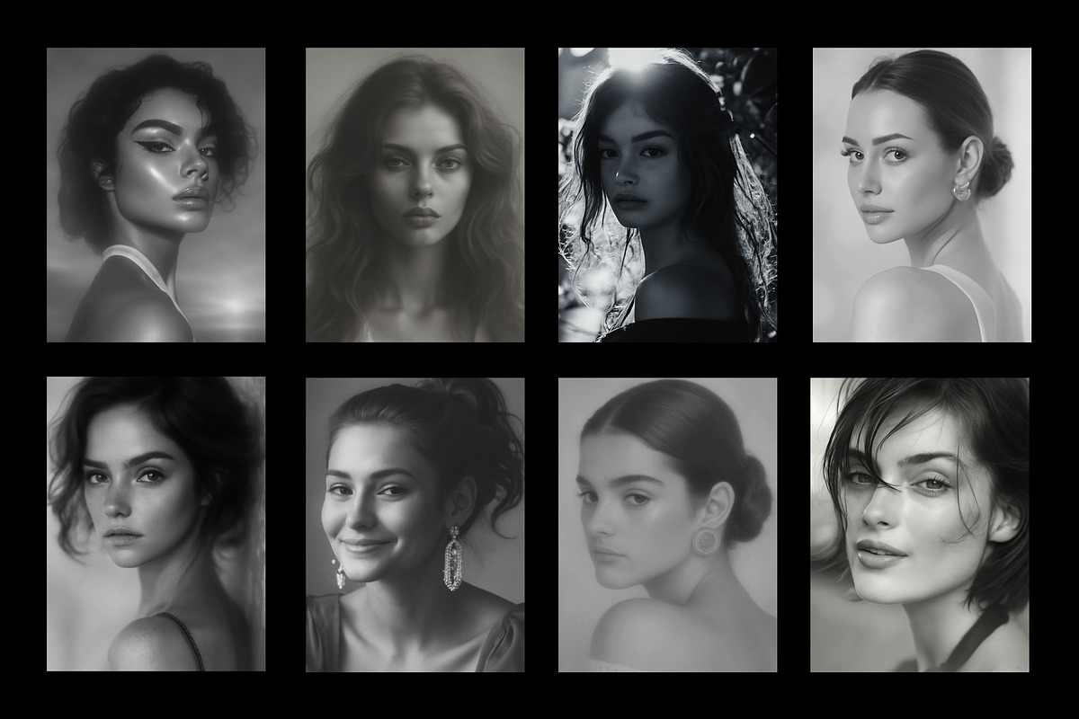 MonoMood Stock Images 50 Faces, a Beauty & Fashion Photo by We Design Everyday (Photo 4 of 6)