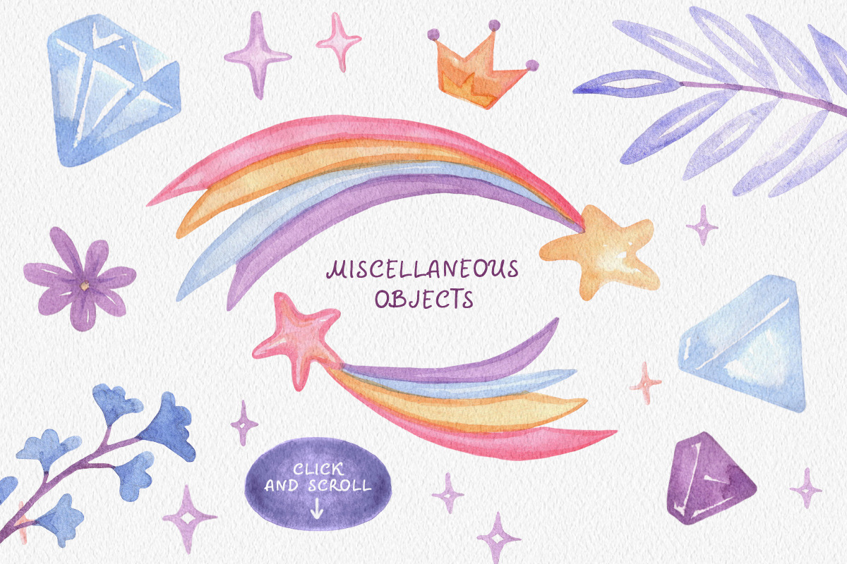 Unicorn Tale. Watercolor collection, an Animal Illustration by Warm Hearted Studio (Photo 3 of 6)