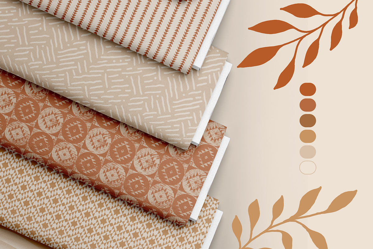 Boho Style: Earth Tones, a Pattern Graphic by Zim Varezhkin (Photo 3 of 11)