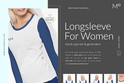 Women Longsleeve Mock-ups Set DEMO, a Books & Magazine Mockup by Apparel_Mockups (Thumbnail 4 of 23)