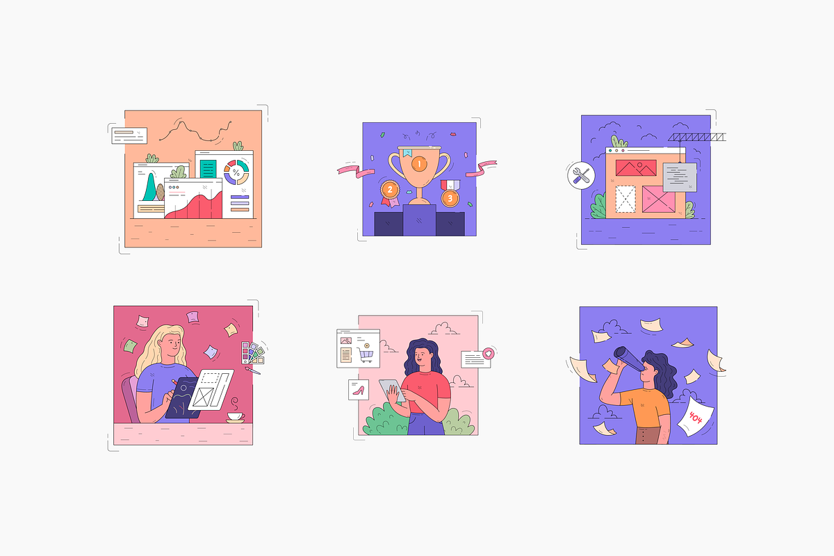 Bluurp! Illustration Kit, a Templates & Theme by ls-illustrations (Photo 4 of 7)