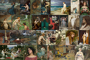 John William Waterhouse, a Person Illustration by Digital Museum (Thumbnail 3 of 4)