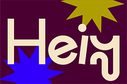 Heiy Typeface, a Font by evemiriam (Thumbnail 1 of 6)