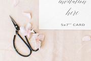 Wedding invitation mockup - psd/png, a Print Template by L'Aura Studio (Thumbnail 2 of 3)