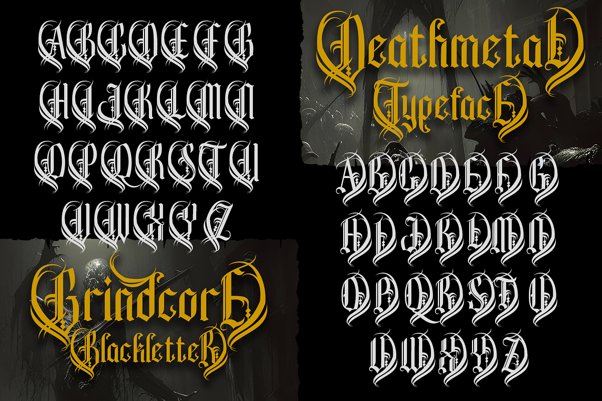 Roseartuk - Blackletter Font, a Blackletter Font by madeDeduk (Photo 6 of 10)