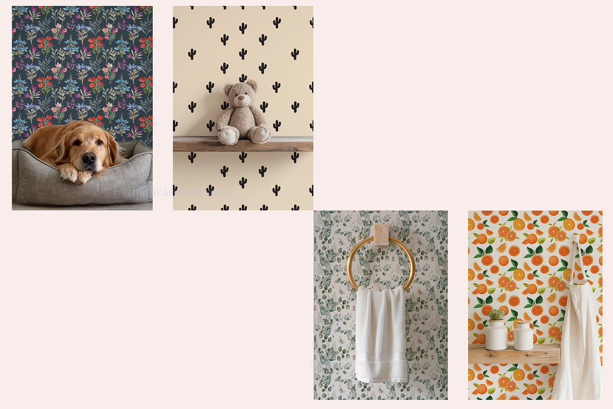 70 PSD Wallpaper Mockup Bundle, a Household Mockup by ItsFreakinMockups (Photo 9 of 17)