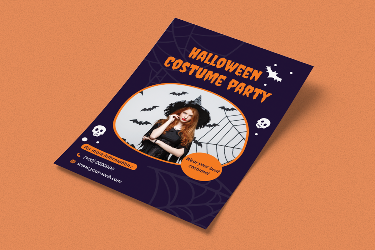 Halloween Costume Party Flyer, a Flyer Template by Attype (Photo 2 of 4)