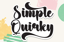 Simple Quirky | Script Font