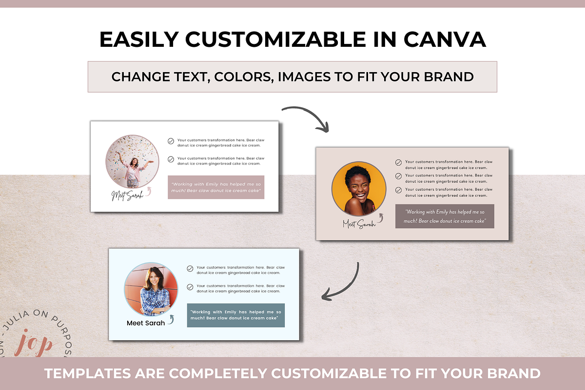 Course Sales Page Canva Template, a Landing Page Template by Julia On Purpose (Photo 6 of 8)