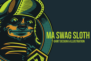 Ma Swag Sloth Illustration