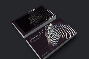 Classy Zebra art design card