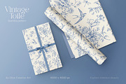 Vintage Toile Floral Frames Elements, an Object Graphic by Olya Creative (Thumbnail 10 of 12)
