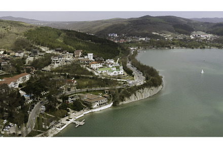 Aerial view of beautiful coastal, an Architecture Photo by Media Whale Stock