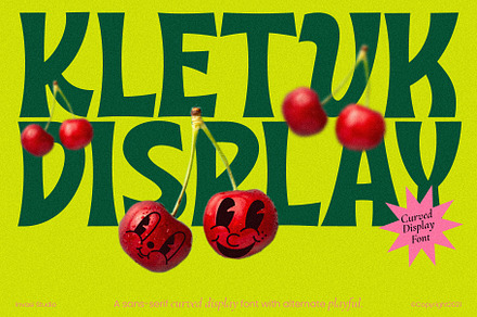 Kletvk - Curved Display Retro, a Sans Serif Font by Invasi Studio