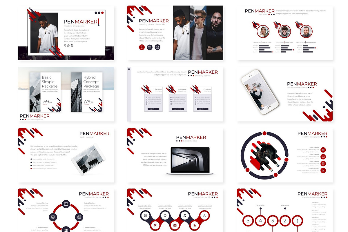 Penmarker - Keynote Template, a Presentation Template by AQR Studio