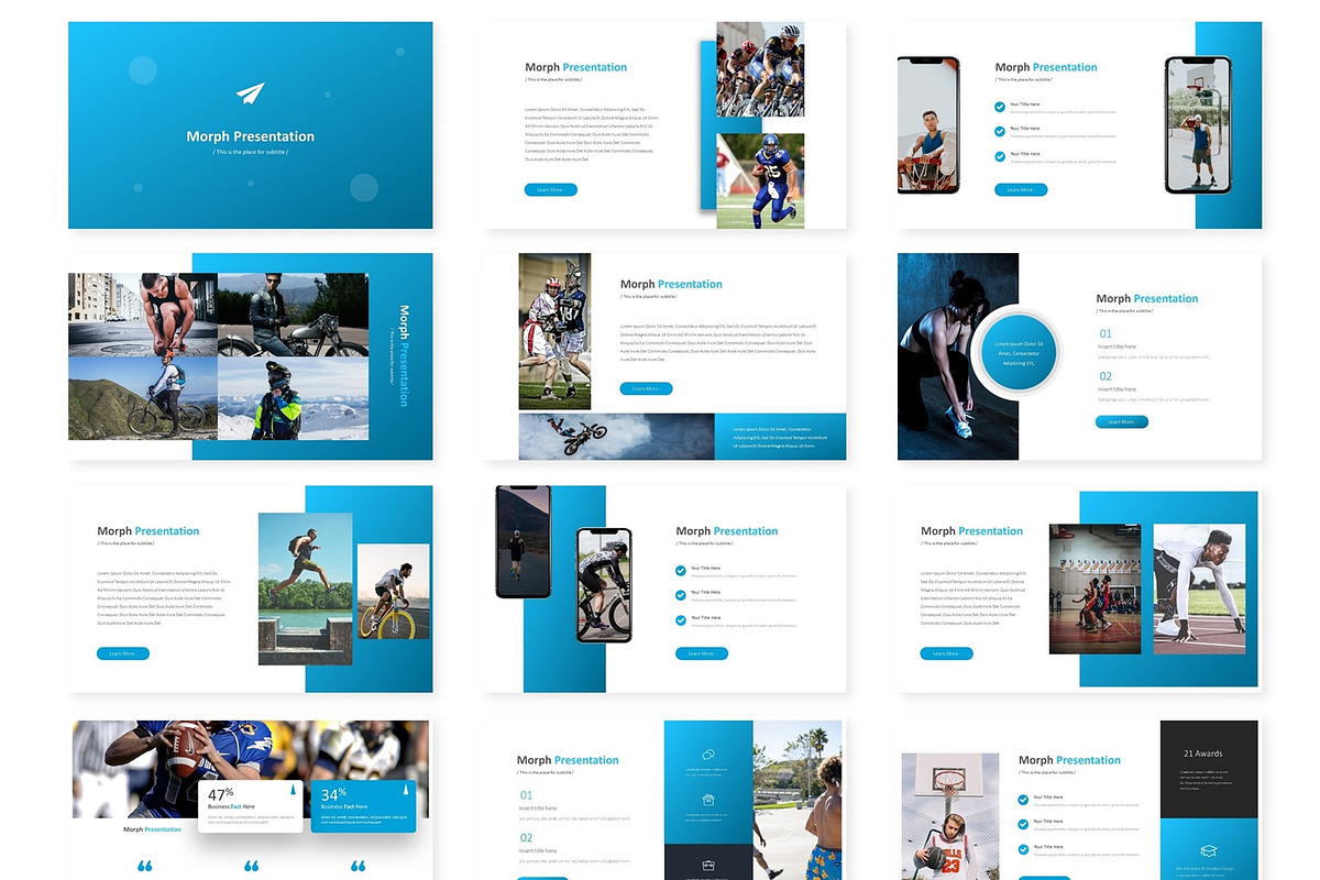 Morph - Google Slides Template, a Presentation Template by AQR Studio
